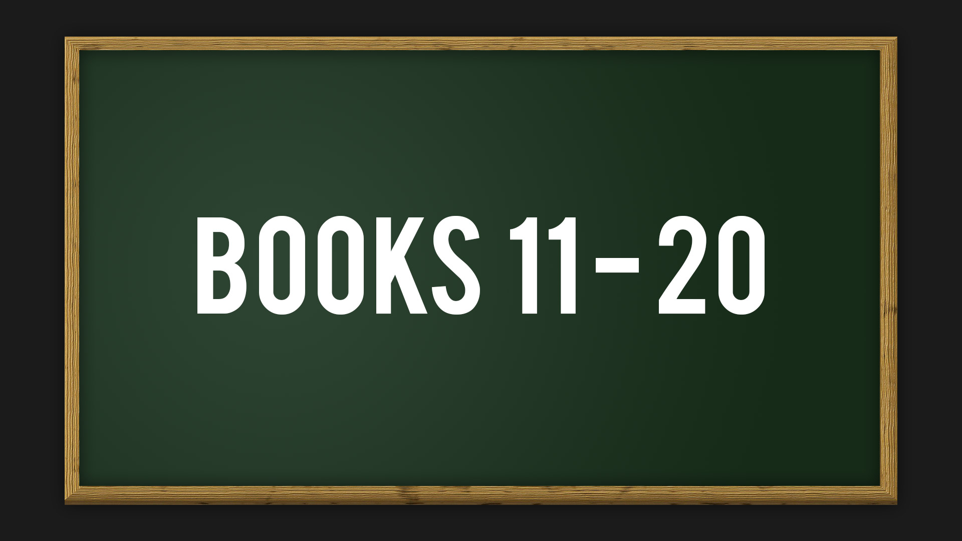 Books 11 - 20