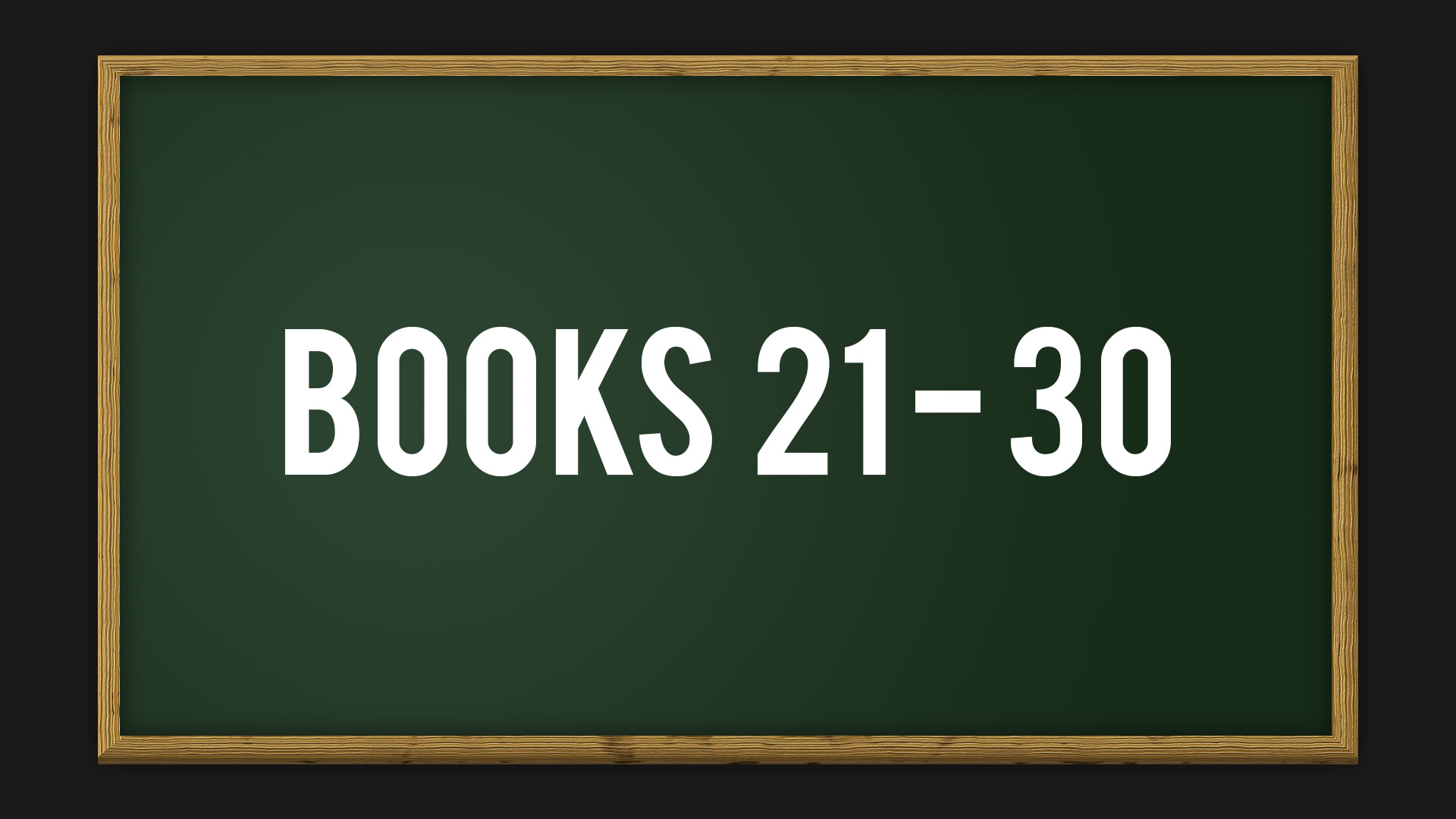Books 21 - 30